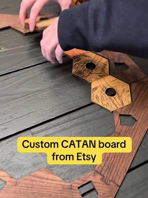 I peiced together this board from 3 different etsy shops #catan #settlersofcatan #boardgames #custom #christmasgift 