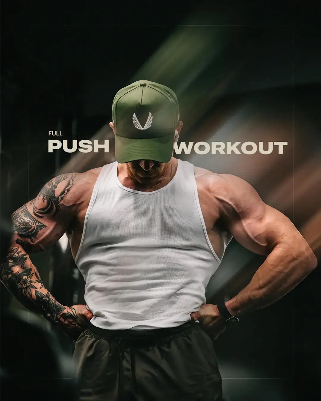 Push Day WO ✔️ FR33 week of workouts in b!0 #pushday #pushworkout #gymcore #wegojim  Here’s an effective push workout for you to try on your next push day:  1️⃣ Machine Overhead Press✖️6-10 reps 🎯 Front, Side Delts 2️⃣ Machine Chest Press✖️6-10 reps 🎯 Chest (mid sternal bias) 3️⃣ Dumbbell Lateral Raise✖️7-12 reps 🎯 Side Delts ⠀ 4️⃣ High-to-Low Cable Fly✖️7-12 reps 🎯 Chest (lower costal bias) 5️⃣ Unilateral Press Down ✖️6-10 reps 🎯 Triceps (longhead bias) 6️⃣ Dumbbell Overhead Extension 🎯Triceps (medial, lateral head bias) fit➖ @asrv supps ➖ @myproteinus