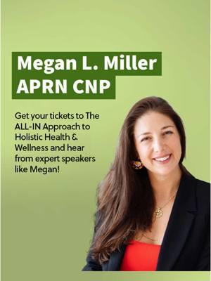 Join us at The ALL-IN Approach to Holistic Health & Wellness seminar on January 11th in Columbus, OH! 🌿   We’re thrilled to feature Megan Miller, a certified nurse practitioner, as one of our incredible speakers. Megan will take a deep dive into Balancing Your Total Body Chemistry, covering essential topics like hormones, pH, cortisol, and mindset.   This is a seminar you won’t want to miss! Tickets are on sale now—secure your spot today and take a step toward total wellness.   #holistichealth #columbusohio #thingstodoincolumbus #lifeincolumbus