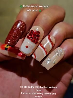 #santa #elf #nails #ad #lovfulnails #tiktokshopholidayhaul #limitededition  hey, next Christmas these can be the star, my #nailgirl #acrylicnails  ladies get it. got lots of compliments on my #nails will be done #christmasnails 