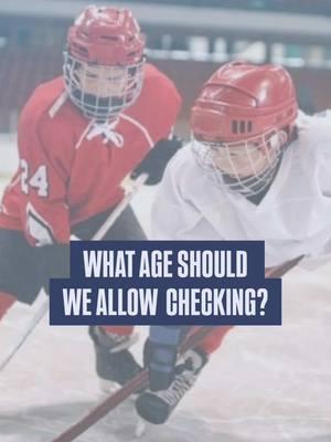 Even though you can’t “check” until 13, it’s still important to teach it at the youngest ages.  We discussed what age kids should be allowed to start checking on today’s Friday Faceoff episode! #hockeypodcast #youthhockey #hockeychecking #hockeyskills 