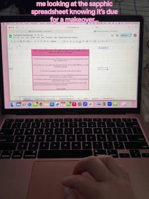 comment improvements/features youd like to see for the new version…without giving too much away i have big plans for this update #thesapphicspreadsheet #BookTok #sapphicbooktok 
