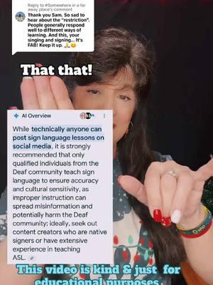 Replying to @#Somewhere in a far away place in a far away place YES,THIS SOURCE IS A.I. but…THERE ARE MULTIPLE SOURCES THAT SAY THIS EXACT SAME IDEA. THIS WAS THE KINDEST APPROACH & SO I CHOSE THIS ONE … #ASL #signlanguage #Deaf #deafcreator #deaftok #deaftalent #disabled #disabilitytok #survivor #DeafRights #Equality #   #captions #aslperformer #deafrepresentation #inclusion #reelstiktok #fyp #fypシ #deafcommunity #hearingaids #deaflove #learnsignlanguage 