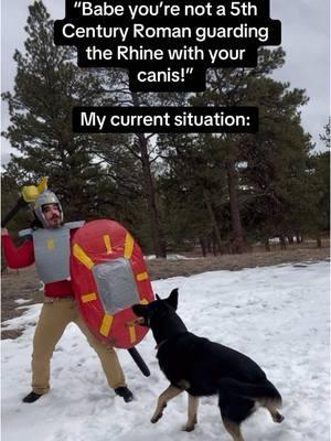 I’m literally a Limitanei #rome #roman #history #rhine #antiquity #germanic #dog #wolf #meme #romance #Love #real #rael #fyp #larp #cosplay 