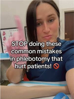 Don’t make these common mistakes! 🚫 #phlebotomy #ma #scrubs #nurse #phlebotomist #healthcare #medicalstudent 