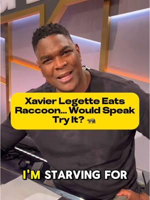 Panthers wideout Xavier Legette loves to eat Raccoon, would Speak ever try it? 🦝 👀 #XavierLegette #Raccoon 