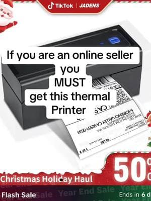 I just ordered mine. Get it today while it’s still 50% OFF! 🎉 #printer #thermalprinter #tiktokmademebuyit #onlineseller #shopify 