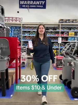 NOW THROUGH SUNDAY: Get 30% off items $10 and under at Harbor Freight...and if you're an Inside Track Club Member you'll get 30% off items $20 and under! Get your coupon in the #HarborFreight mobile app.