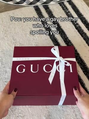 Its his love language 🤷🏻‍♀️ #brother #Siblings #christmas2024 #christmashaul @Gucci #ophelia #pov #gucci #unboxing 