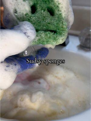 Happy Friday! Watch as a sudsy sponge effortlessly cleans surfaces, creating a foamy lather that tackles dirt and grime with ease. #sudsycleaning #sudsyasmr #sudsyspongesqueeze #spongeplay #spongeplayasmr  #cleantok101 #spongetok #asmrtok #viralcleanvideo 