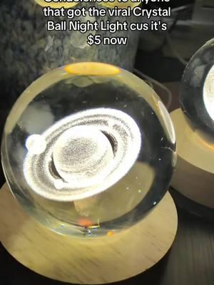 3D Crystal Ball Night Light #giftforyou #3dcrystalballnightlight #nightlight #nightlamp #decoracion #astronomia 