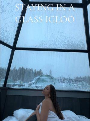 Staying in a glass igloo in Lapland, Finland #glassigloo #igloo #lapland #laplandfinland #uniquestays #uniquehotels 