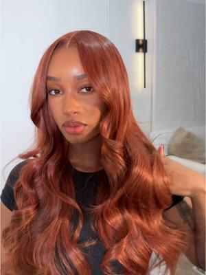 This copper brown red wig from @Recoolhair is gorgeous! Use code "TK20" get extra 20% off #recoolhair #wiginstall #gluelesswig  #fyp #december #hairtok #hairinspo #wiginstall 