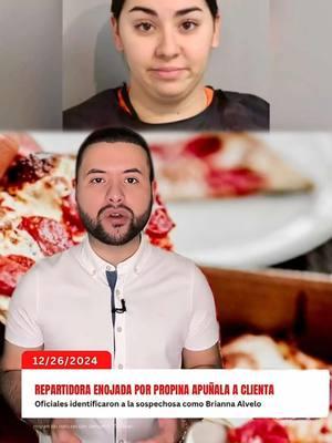 🚨Una repartidora enojada por propina apuñala 14 veces a clienta en Florida. #repartidora #Pizza #pizzeria #briannaalvelo #Viral 