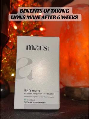 benefits of taking lions mane! it’s best to take it for at least 6 weeks to see the best results. Lions mane is a mushroom that can improve your cognitive function🍄‍🟫 #lionsmane #cognitivefunction #brainhealth #marsbyghc 