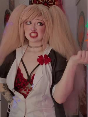 junko be like: nooo i didnt force you to end each other! i just highly highly encouraged it!!! #junkoenoshima #junkocosplay #danganronpa #junkoenoshimacosplay #danganronpacosplay #drcosplay #cosplay 