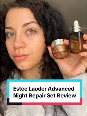 Get your glow on with this set from @Estée Lauder 🤩😍✨ #esteelauder #esthetician #skincare #esteelauderadvancednightrepair #esteelauderadvancednightrepairserum #esteelauderpartner #esteelauderskincare #viral #fy #fyp #giveaway 