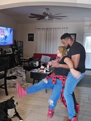 Proof that love makes you do crazy things… like dancing when you’re not a dancer 💃🕺 We may not be young, but we’re still trippin’ (and not just over the trend)! 🥰 @Ricky ward  #CouplesGoals #kward210 #latina #sanantonio #NotDancersButCute #TrippinTrend #interracialcouple #thewards #wardadventures 