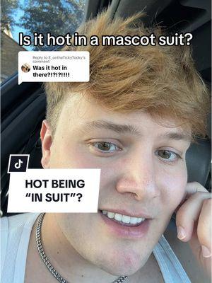 Replying to @E_ontheTickyTocky is it hot being “in suit” as a mascot? YEA 😭😭 #beingamascot #mascot #collegemascot #mascotreveal  