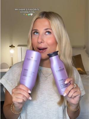 Give me all the hydration! @Pureology 💜🚿  @sephora #PureLove #ad #pureologypartner  Shop on Pureology’s Tiktok shop or at Sephora!  #haircare #hairwashday #healthyhair #pureology 