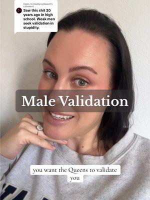 Replying to @Daddyredbeard perfect segue into my opinion that men crave female validation but have trapped themselves where they only seek male validation. #malevalidation #altrightpipeline 