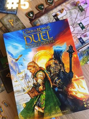 TOP BOARD GAMES OF THE YEAR!  . #5 goes to Lord of the Rings: Duel for Middle Earth from @Repos Production This is probably my most played game of the year and you know I am a sloooot for a good 2-player games and this is an INCREDIBLE 2-player game 🤌🏼🤌🏼🤌🏼 ⁣ .⁣ .⁣ .⁣ .⁣ .⁣ #boardgames #gamer #GameNight #games #gaming #tabletop #tabletopgame #tabletopgames #warhammer #xbox #GamingOnTikTok 