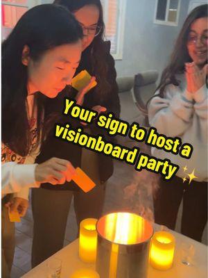 ✨ Vision Board Party but make it EXTRA! 🍸 From surprise cocktails to fire rituals, we did vision boarding differently!  My husband played mixologist for the night, we burned our 2024 blockers, and manifested 2025 in style 🔥 Here's how we did it: ✔ Planned with @Gamma for effortless organization ✔ Prepped Pinterest boards, free magazines from your local library, and all the glitter ✔ Made snacks like a hummus wreath, charcu-tree boards and Nutella puff pastry tree ✔ Revisited our 2024 with themed booklets ✔ Let go of our blockers with a fiery ritual and a flaming Sambucca shot ✔ Reflected on our dreams for 2025 ✔ Crafted our boards with music, cocktails, and laughs Here's your sign to host a vision board party with: * Surprise cocktails * Reflection guides * Fire ritual to let that sht go and rise like a Phoenix! * Letters to future self * Surprise fortunes for your guests Save this for your next girls night! ✨ #visionboard #visionboardparty #girlsnight #2025goals #manifestation #partyideas #partyfood #partyplanning #cocktails #cocktailrecipes #girlsnightideas #fireritual #lettinggoceremony #2025vision #2025planner #partyplanner #phoenixrising #diyparty #girlsnightout #partytips #newyearplanning #dreamscometrue #manifestingdreams #cocktailparty #partyathome