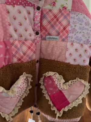 #TeddyBear #Hearts #Lace #SnuggleMe #Snuggly #BrownBear #Pink #Quilted #Pink #Patchwork #WinterCoat #winterfashion #winterfit #wintervibes 