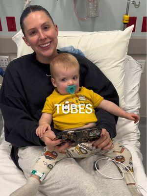 We are home and having lots of cuddles! What helped your babies after tubes? #tubes #ent #peakent #utah #doctor #hospital #surgery 