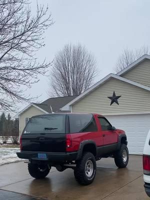 ready for my 60 likes #920_brody #wi #real #fyp #cboys #bubbatruck🌾 #blazer #built #1992 #chevy #37s #385stroker 