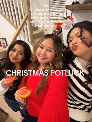 Hosting our annual Christmas Day potluck is the best! 🎄✨ Everyone brings a dish, we laugh, play games, and catch up - it’s all good vibes and less stress. 🫶🏼 What’s your favorite holiday tradition? ❤️ #christmas #christmaspotluck #christmasday #potluck #familypotluck #filipino #filipinofood #filipinofamily #familytime #happyholidays #christmasparty #hosting #hostingideas #partyhosting #merrychristmas #familybonding @Kina M @laura 