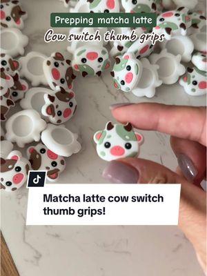 Adorable little cows 🐮 #gamingaccessories #switchaccessories #thumbgrips #switchskin #cozygamer #stickietech 