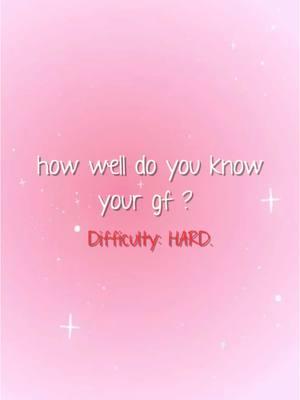 how well do you know your girlfriend? 😳❤️#howwelldoyouknowyourpartner #bfgfquiz #gfquiz #girlfriendquiz 