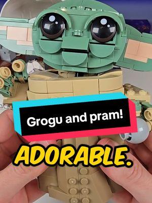 LEGO Made another Grogu... And I love it even more! Releasing Jan 1st for $100 this set feels like a good value despite only including baby Grogu as a minifigure (not shown) as well as the plaque (also not shown) but just purely from the build, this was a REALLY cool build flow for the pram and I love the included play features. Definitely a day 1 buy for sure.  #legostarwars #grogu #mandalorian #legogrogu #gifted #rlfm #starwarsfan #legoreview 