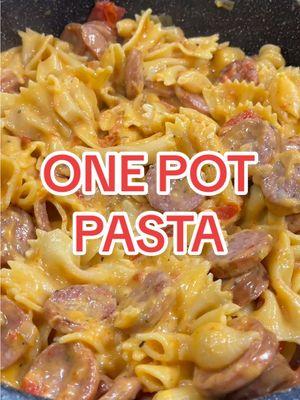 Looking back at some of the most popular recipes of 2024, and this one pot pasta has been a big hit!🤗 It’s easy, and absolutely delicious!🔥 #onepotmeals #onepotmeal #onepotpasta #onepotrecipe 