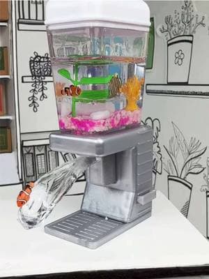 mini aquarium + boba machine inspired by @Ash Kay  @Miniverse lifestyle fish = love at first sight💕🐠 #miniversecreator #miniverse #makeitmini #aquarium #miniverselifestyle #Lifestyle #frozenmoment 