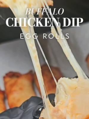 Try these Buffalo chicken dip egg rolls for your new years eve celebrations 🍾 😋  8 oz cream softened cheese ⅓ cup ranch dressing ¼ cup or more of Buffalo wing sauce 2 cups cooked shredded rotisserie chicken 4 oz cheddar shredded cheese 4 oz mozarella shredded cheese (Season to taste with preferred seasonings) Egg roll wrappers Oil for deep frying or use an air fryer.  #EasyRecipe #Appetizers #cookingwithdimples #partyfood #horsdoeuvres #Delicious #cookwithme #Recipe #tiktokeats #blackpeople #DinnerIdeas #holidayfood 