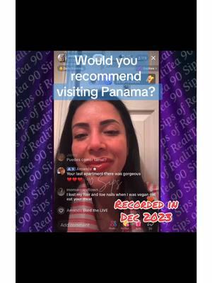 Jasmine was asked in a TikTok Live from a year ago if she would recommend someone visit her country Panama #90dayfiancé #90dayfiance #90daybeforethe90days #b90 #happilyeverafter #90daythelastresort #jasminepineda #jasmine90dayfiance #panama🇵🇦 #panamatiktok #tiktoklive #recordedlive #tlc #tlcnetwork #realitytv #fyf #fypシ #90sips #realitea #clip 