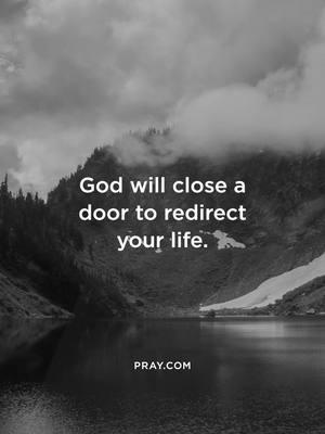 When God closes a door, trust that He’s redirecting your path for a greater purpose. 🙏 #GodsPlan #ClosedDoorsOpenHearts #FaithInTheJourney #TrustInHim #NewDirection