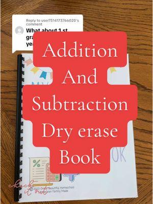 Replying to @user7514173766020 help your first grader with math #firstgrade #firstgrademath #addition #subtraction #mathematics #math #dryerase 