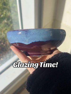 Replying to @lynnsher5 glazing time! #ceramics #pottery #clay #sculpture #glazing 