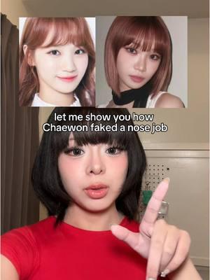 how to fake a nose job before new year by learning proper nose contour! this technique is especially helpful for flat noses to add dimension without looking too obvious! #chaewon #lesserafim #nosecontour #kpopidolmakeup #fyp 