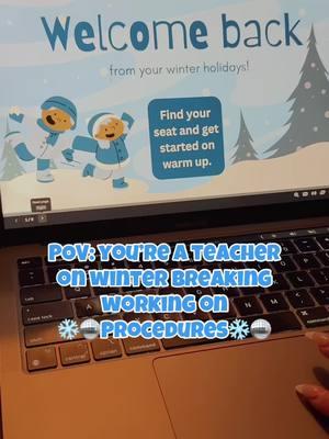 Prioritizing the procedures and the expectations👏🏻👏🏻 #backtoschool #winterbreak #backfromwinterbreak #middleschoolteacher #procedures #expectations #middlschool #viral #teacher #teachersoftiktok #powerpoint 