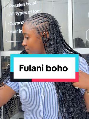 Fulani boho braids #mkbraids #viral #trending #fyp #makeitviral #viralvideo #fyppppppppppppppppppppppppppppppppppp #knotlessboxbraids #bohobraids 