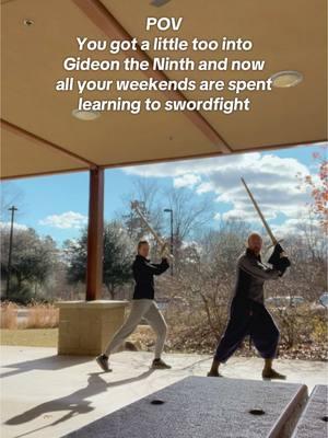 Not stopping until I acquire the Gideon physique fr #sword #swordfighting #swordsman #swordtok #hema #historicaleuropeanmartialarts #martialarts #fighting #fightchoreo #gideontheninth #gtn #tlt #thelockedtomb #lesbians #wlw #masc #lgbt #fyp #scifi #fantasy #bookish #BookTok #reading 