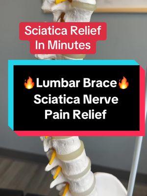 Do you have sciatica? How long have you been dealing with the pain? #sciaticarelief #sciaticapain #herniateddisc #backbrace #lumbarspine #backmassager #backsupport 