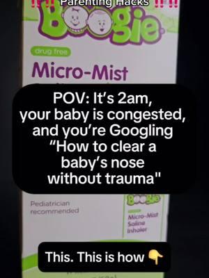 Everything from Boogie is the best!! If you're a parent or you have little ones around, get this during cold season. Just trust me! 😃 #boogiebrand #boogie #congestion #coldseason #rsv #babytok #toddlertok #momtok #MomsofTikTok #sahmlife 