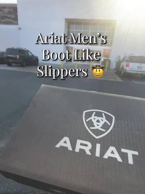 Ariat Men’s Boot Like Slippers 🤠  Ordered a size up ⬆️  #bootbarnhaul #bootbarnboots #ariat #ariatslippers #ariatboots #bootbarnfashion #countrylife #countryfashion #giftideas #giftforhim #giftformen 