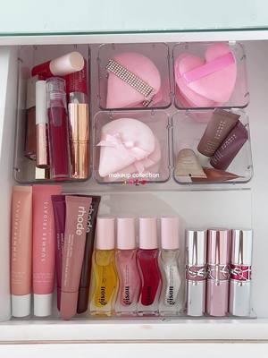 makeup girly forever✨ #makeup #makeupcollection #makeuphaul #vanity #makeupvanity #pink #girlythings #pinkaesthetic #beauty #itgirl #gisou #rhode #fypシ 