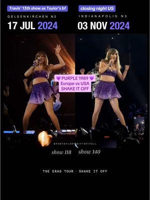 Purple/Purple 1989 · #shakeitoff ·  7.17.24 Gelsenkichen, GER 11.3.24 Indianapolis IN #erastourtaylorswift #erastouroutfits #taylorswifterastour #tswift #taylornation #taylorswift  #creatorsearchinsights  🫶 riekefrxnziska · sequinsmile13 @Taylor Nation  follow for more eras tour 🥰